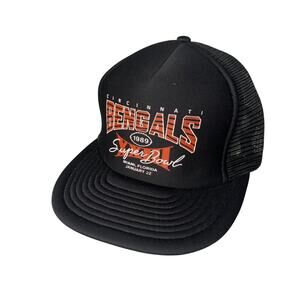 Cincinnati Bengals Super Bowl Black Trucker Hat